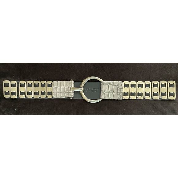 Sandy Dufler Adjustable Leather Hook Woman Belt Size L - Picture 1 of 8